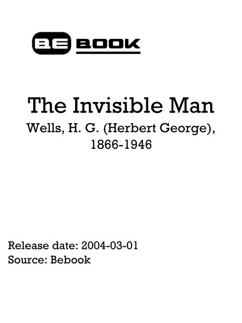 The Invisible Man Wells George Herbert Pdf Cove Systems