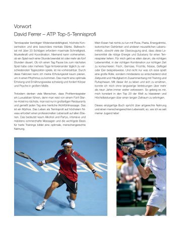 Vorwort David Ferrer – ATP Top-5-Tennisprofi