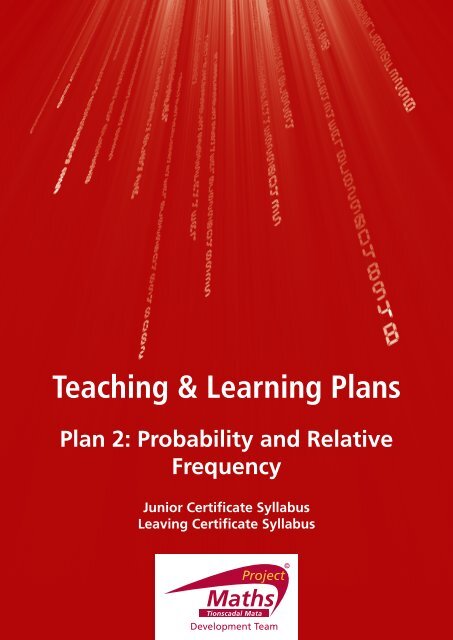 Teaching & Learning Plans - Project Maths