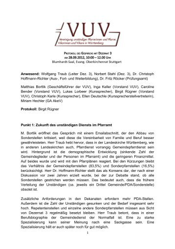 28.09.2012 Gespräch mit Dezernat 3 (pdf) - VUV