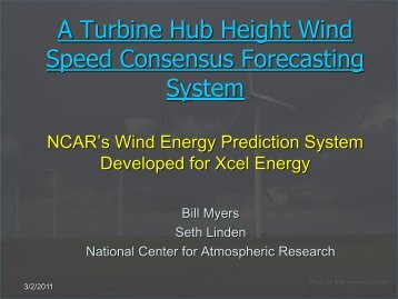 A Turbine Hub Height Wind Speed Consensus Forecasting System