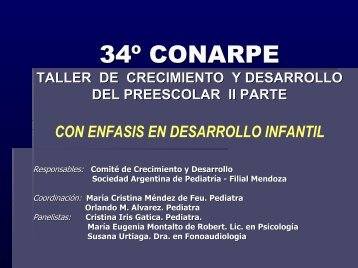 34Âº conarpe taller de crecimiento y desarrollo del preescolar ii parte ...