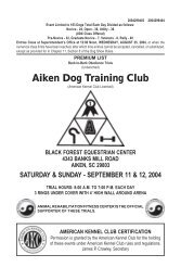 Aiken Dog Training Club - InfoDog