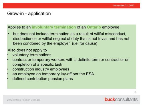 The impact of recent Ontario Pension Benefit Act changes