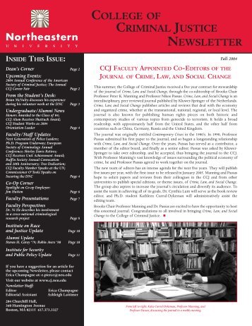 Faculty Perspectives - Northeastern University