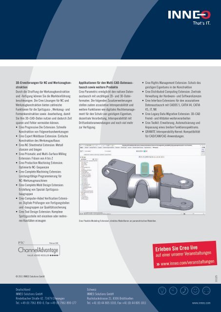 Konstruktion ohne Grenzen mit Creo Parametric - Inneo