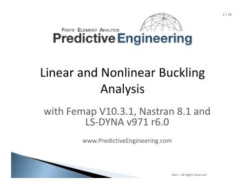 Linear and Nonlinear Buckling Analysis - Predictive Engineering