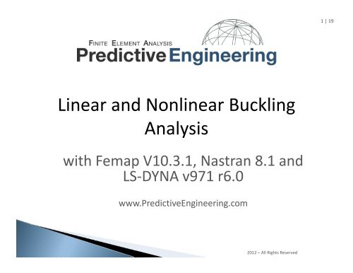 Linear and Nonlinear Buckling Analysis - Predictive Engineering
