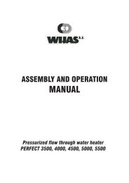 Assembly and operating manual for PERFECT 3500, 4000 ... - Wijas