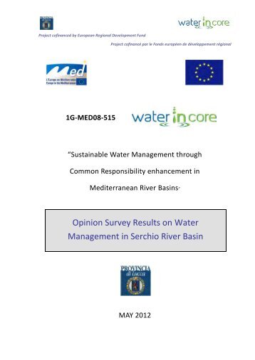 Opinion Survey Results on Water Management in Serchio River Basin