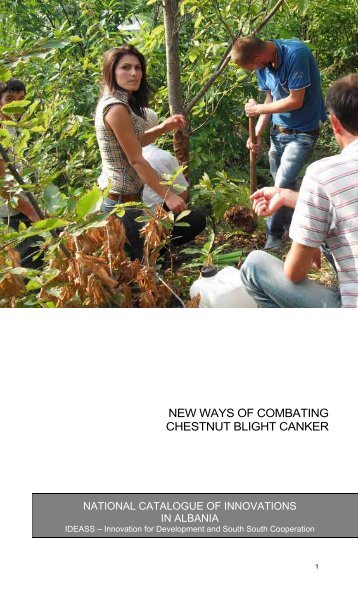 NEW WAYS OF COMBATING CHESTNUT BLIGHT CANKER