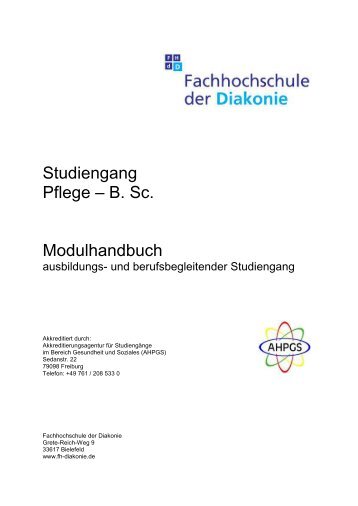 Modulhandbuch - Fachhochschule der Diakonie gGmbH