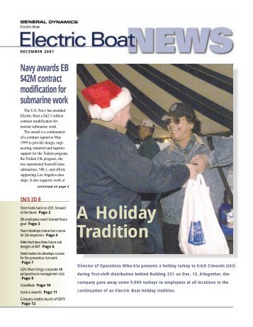 A Holiday Tradition - Electric Boat Corporation