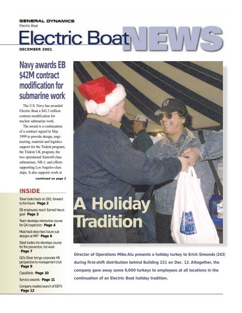 A Holiday Tradition - Electric Boat Corporation