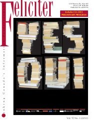 Feliciter #1, 2011 - Canadian Library Association