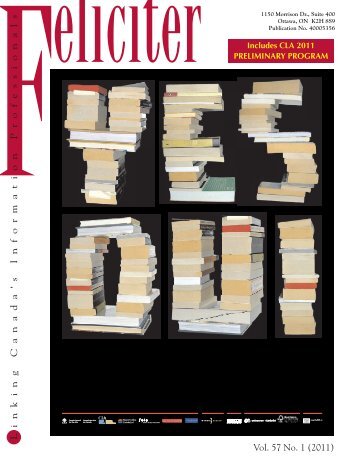 Feliciter #1, 2011 - Canadian Library Association