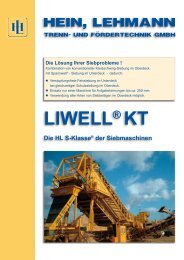 Typ LIWELL® KT - Hein, Lehmann Trenn- und Fördertechnik GmbH