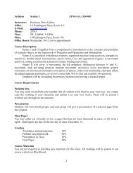 Syllabus Syntax I LING-GA 1310-001 Instructor - NYU > Department ...