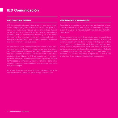 IED Madrid IED Comunicación