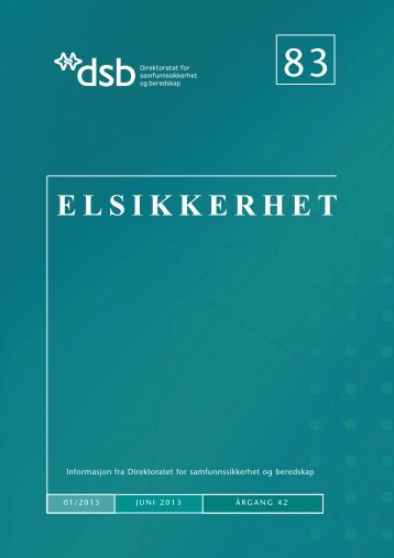 Elsikkerhet 83 - Direktoratet for samfunnssikkerhet og beredskap