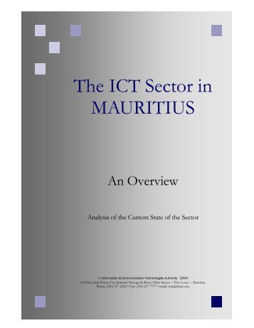 The ICT Sector in Mauritius - an Overview - ICTA