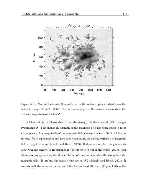 Evolution of Magnetic Fields in the Solar Atmosphere A THESIS ...