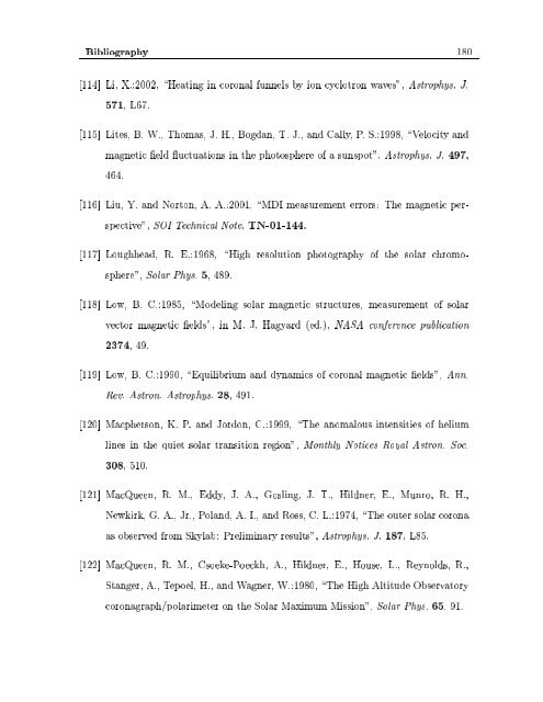 Evolution of Magnetic Fields in the Solar Atmosphere A THESIS ...