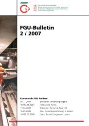 FGU-Bulletin 2 / 2007 - Fachgruppe fÃ¼r Untertagbau