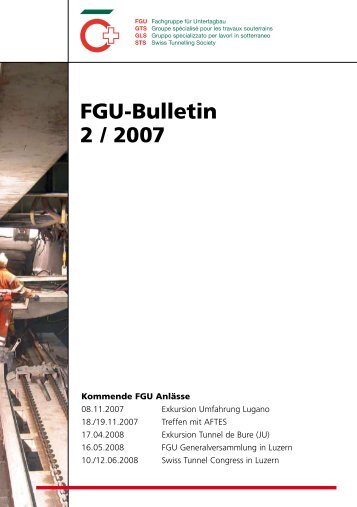 FGU-Bulletin 2 / 2007 - Fachgruppe fÃ¼r Untertagbau