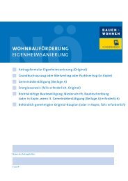 WOHNBAUFÃRDERUNG EIGENHEIMSANIERUNG