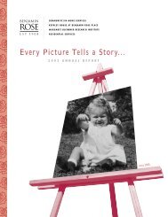 Every Picture Tells a Story... - Benjamin Rose Institute