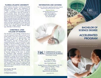 accelerated program - Christine E. Lynn College of Nursing - Florida ...