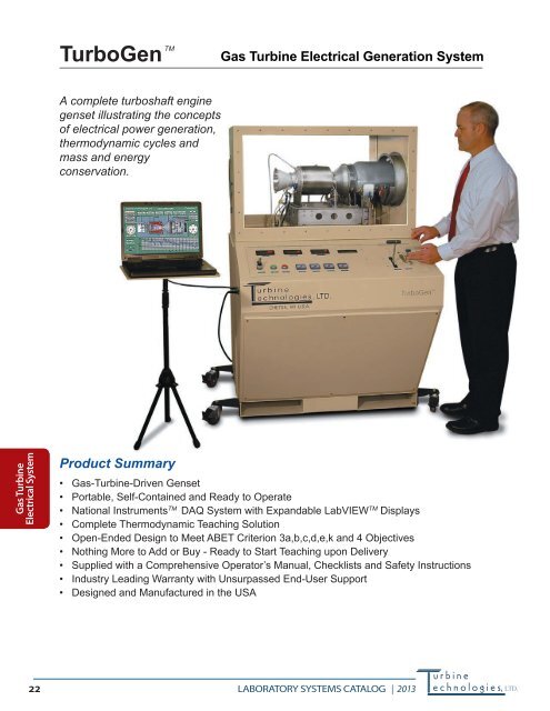 Laboratory Systems Catalog - Turbine Technologies