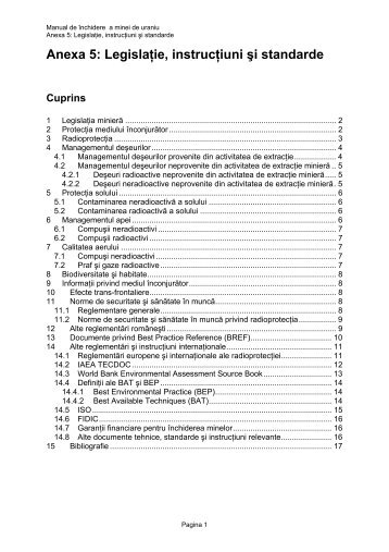 Anexa 5 - Unitatea de Management a Proiectului