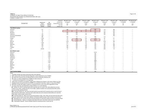 Remedial Action Plan - Rochford Field - Newhall Remediation Project