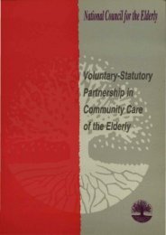 Voluntary-Statutory Partnership in Community Care of the Elderly