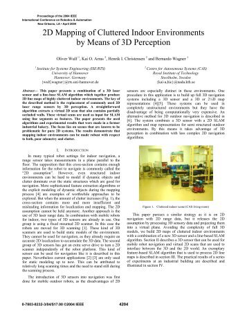 2D Mapping of Cluttered Indoor Environments by ... - ResearchGate