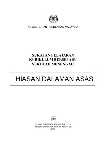 HIASAN DALAMAN ASAS - SMK Pai Chee