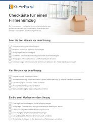 Checkliste fÃ¼r einen Firmenumzug