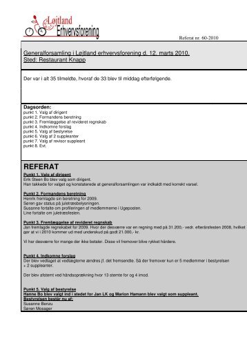 REFERAT - Portal for Løjt Land