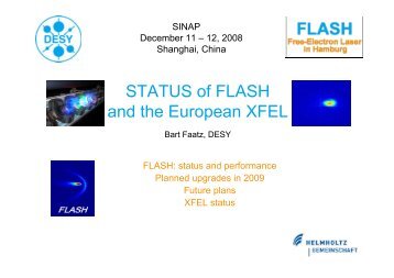 STATUS of FLASH and the European XFEL