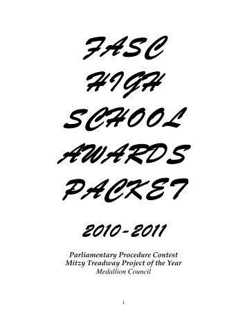 fasc awards 10-11 - Florida Association of School Administrators