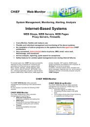 CHiEF Web-Monitor System Management ... - GEDOS Software GmbH