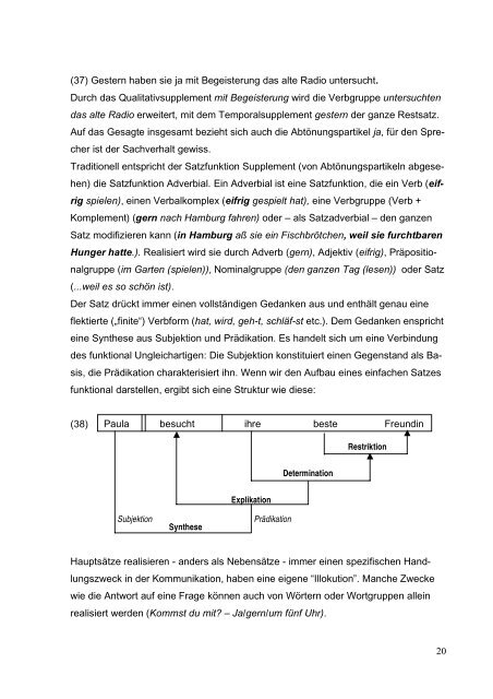 Funktionaler Grammatikunterricht - Institut fÃ¼r deutsche Sprache und ...