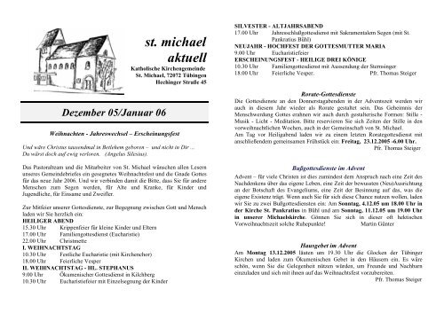 Dezember 2005 - Januar 2006 - Katholische Kirchengemeinde St ...