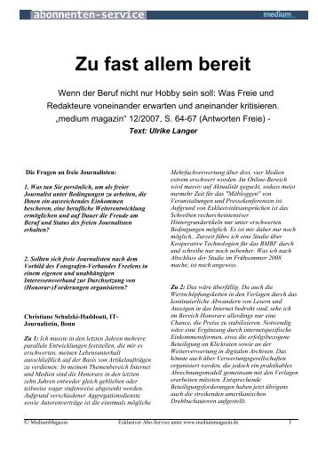 PDF zum Download - Medium Magazin
