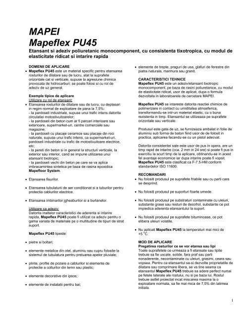 MAPEI Mapeflex PU45 - Dedeman