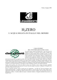 H2ZERO: l'Acqua negata in Italia e nel mondo - Volontariato Lazio