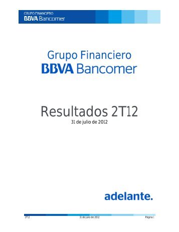 Resultados 2T12 - Bancomer.com