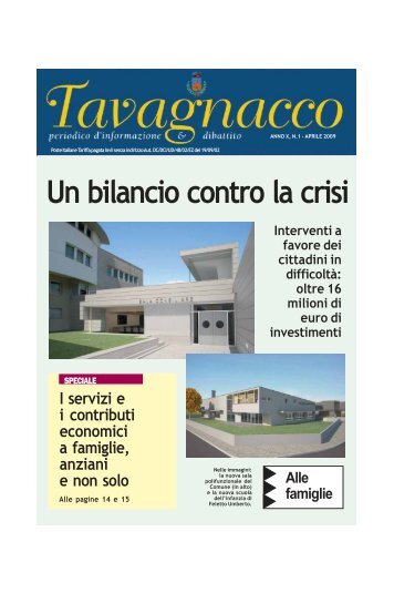 Aprile 2009 - Comune di Tavagnacco